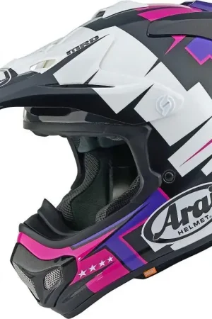 Arai MX-V EVO Crosshelm Battle Paars Laatste Kans