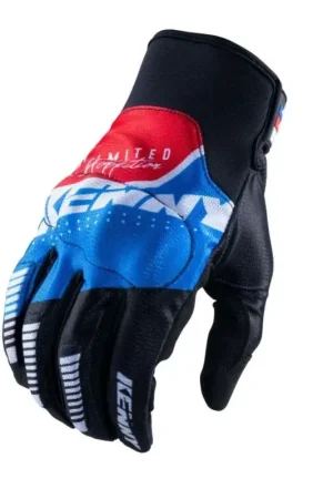 Kenny 2024 Defender Crosshandschoenen Zwart / Blauw / Rood Populair