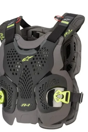 Speciale Aanbieding Alpinestars A-1 Plus Bodyprotector Zwart / Antraciet / Fluor Geel