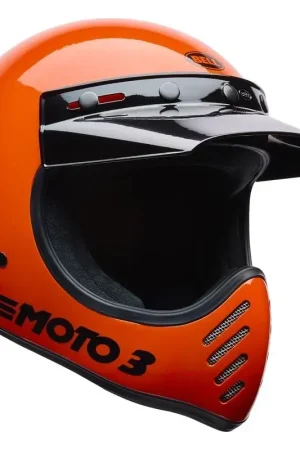 Hoge Kwaliteit Bell 2026 Moto-3 Classic Crosshelm Oranje