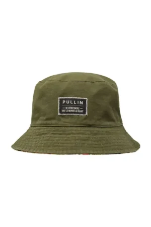 Op = Op Pull-in 2024 Bucket hat Dark Floral Zwart / Groen / Oranje