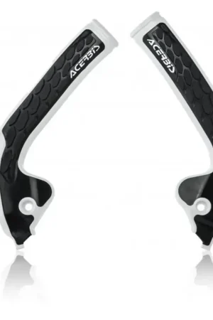 Populair Acerbis X-grip Framebeschermers Wit / Zwart KTM SX85 2018-2024 Husqvarna TC85 2018-2026 GasGas MC85 2021-2024