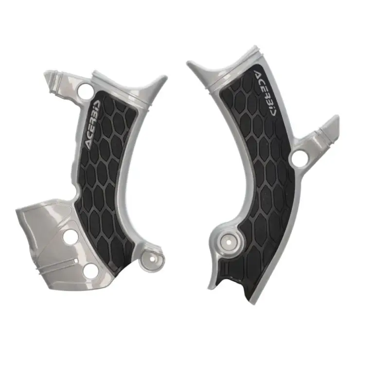 Korting Acerbis X-grip Framebeschermers Grijs / Zwart Yamaha YZ450F 2023-2026 YZ250F 2024-2026 Fantic XX450F 2023-2024