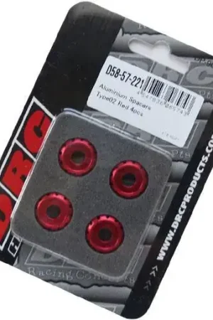 Bestel Nu DRC M6 Aluminium Spacers Rood (4 Stuks)