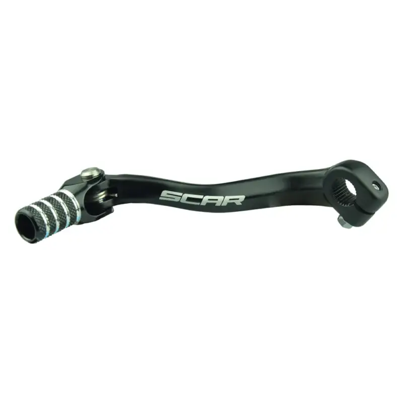Scar Aluminium Gesmede Schakelpedaal Gekleurde Tip Mat Zwart Honda CRF250R 2004-2009 CRF250X 2004-2018 Zwart Gecertificeerd
