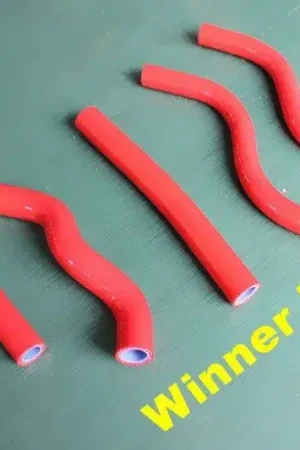 Direct Beschikbaar Winner Racing Silicone Radiateurslangen Honda CR125 1989 Rood