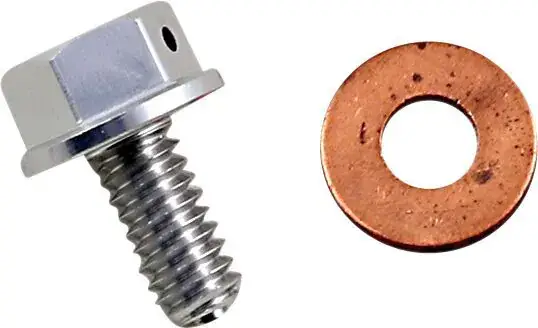 Flitsaanbieding Moose Racing Magnetische Olieaftap Plug Zilver Kawasaki KX250 KX250X KX450 2021-2023 KX450F 2019-2020