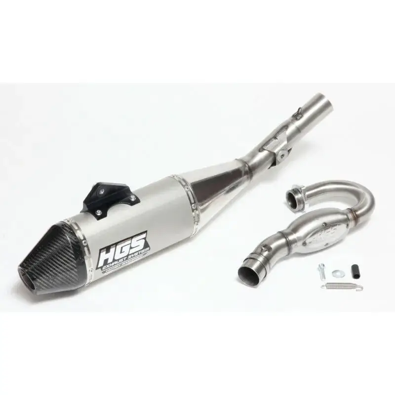 HGS Uitlaat Yamaha YZ250F 2010-2013 ovalen demper met carbon eindkap Korting