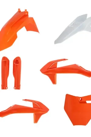 Acerbis 7-delige Plastickit Oranje / Wit KTM SX50 2016-2023 SX-E5 2020-2025 SX-E3 2023-2025 GasGas MC50 2021-2023 MC-E 2021-2024 Meest Verkocht