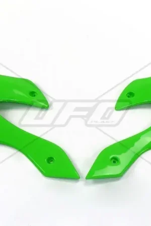 Aanbieding UFO Radiateurkappen Kawasaki KX125 KX250 1999-2002 groen