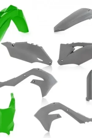 Acerbis Plastickit Grijs / Groen Kawasaki KX450 2019-2022 KX250 2021-2022 Snelle Levering