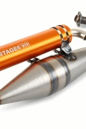 Beperkte Voorraad Uitlaat Stage6 Pro Replica MKII oranje Piaggio 2 Takt
