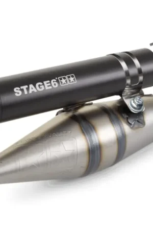 Beperkte Voorraad Uitlaat Stage6 Pro Replica MKII zwart Minarelli Horizontaal 2 Takt