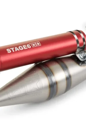 Uitlaat Stage6 Pro Replica MKII rood Peugeot Horizontaal 2 Takt Lage Prijs