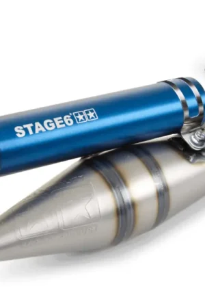 Korting Uitlaat Stage6 Pro Replica MKII blauw Peugeot Horizontaal 2 Takt