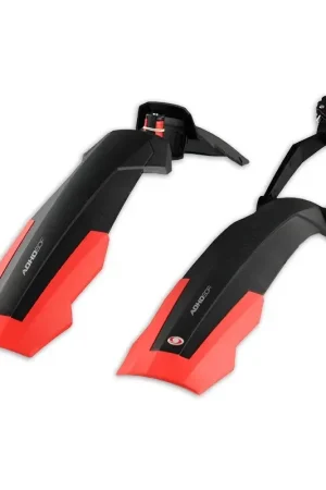 Actieprijs Simpla Spatbordenset adhd short 26/27.5 inch zwart/rood