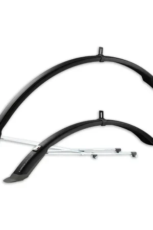 Express Levering Simpla Spatbordenset ubiquit 45 long 28 inch zwart/titaangrijs