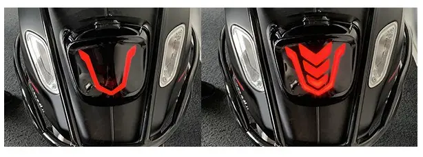 Direct Verzonden DMP Achterlicht LED EVO-1 Smoke Vespa Primavera, Sprint glans zwart