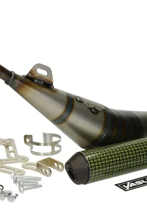 Goedkoop Uitlaat Yasuni R1 Max kevlar Minarelli AM6 (o.a: Beta RR, Rieju MRT, Motorhispania RYZ)