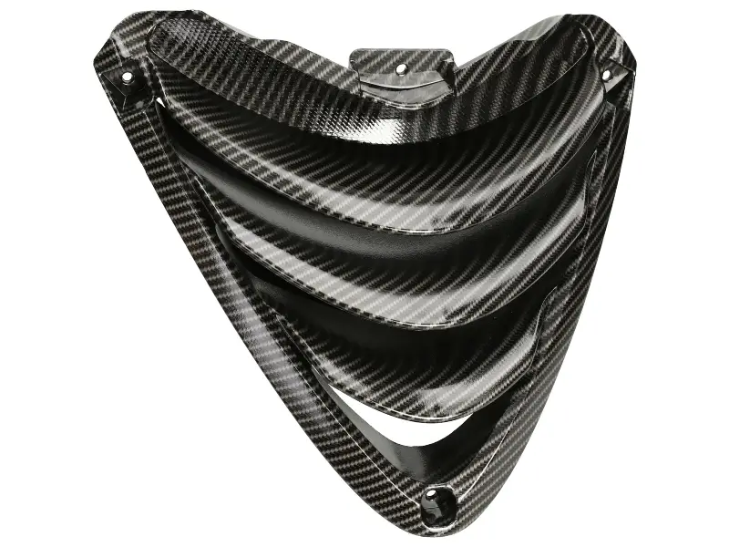 Rooster / gril voorscherm onder Piaggio Zip SP hoogglans carbon Goedkoop