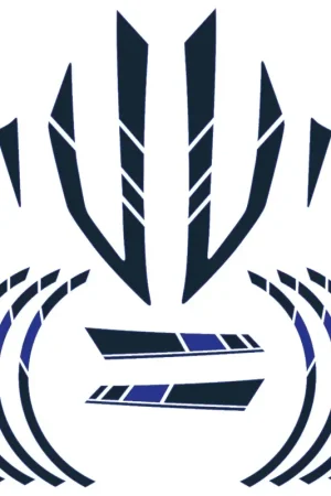 Beste Prijs Stickerset Piaggio Zip Blauwgrijs / blauw 14 delig