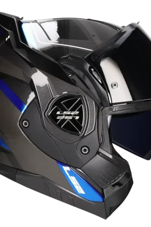 LS2 Helm Advant X Spectrum FF901 titanium blauw Must-Have