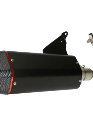Hete Deal Uitlaat Bullet Racing zwart carbon voor Piaggio Zip 50cc 4 Takt 2v