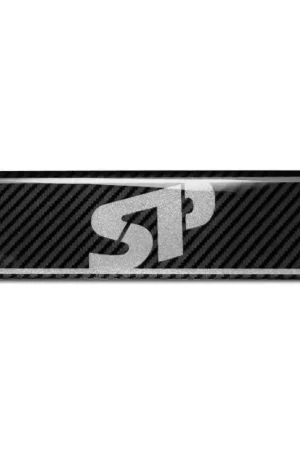 Plak reflector 3D Piaggio "SP" carbonlook / reflectie Express Levering