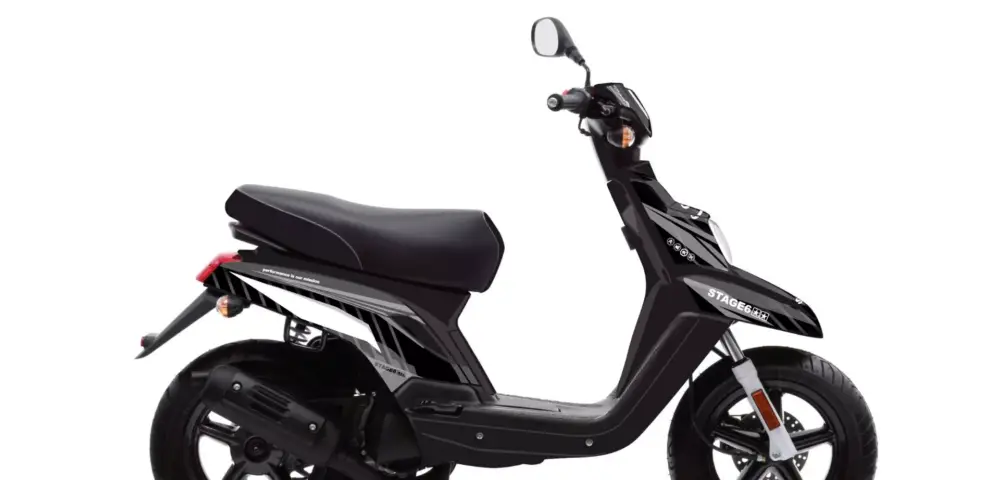 Stickerset Stage6 MBK Booster, Yamaha Bws zwart (bouwjaar na 2004) Speciale Aanbieding
