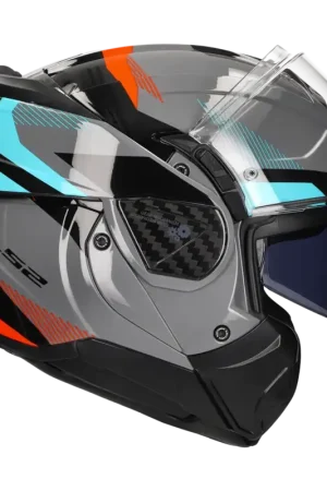 Beperkt Aanbod LS2 Helm Advant II Triple FF910 Nardo Grey / blauw / rood