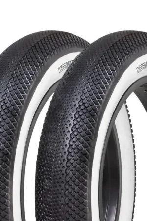 Vee Tire Speedster White Wall bandenset 20x4.00 voor fatbike – 2 stuks Koop Vandaag