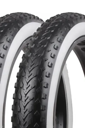 Vee Tire Mission Command White Wall bandenset 20x4.00 voor fatbike – 2 stuks Weekendaanbieding