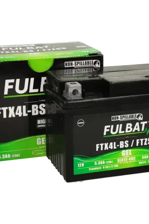 Accu Fulbat FTX4L / FTZ5S Gel SLA 12V 5Ah onderhoudsvrij (o.a Yamaha Aerox, Peugeot Vivacity 2 takt) Koop Online
