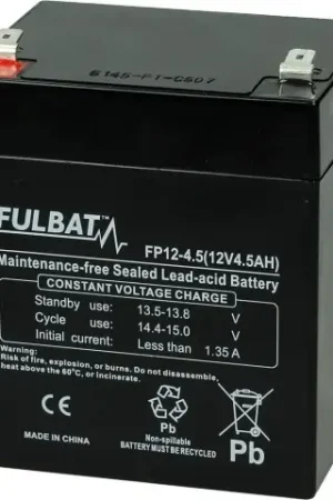 Alleen Vandaag Accu Fulbat FP 12-4.5 Gel VRLA 12V 4,5Ah