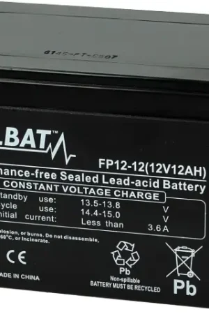 Exclusieve Aanbieding Accu Fulbat FP 12-12 Gel VRLA 12V 12Ah