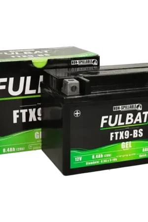 Accu Fulbat YTX9-BS Gel 12V 8Ah onderhoudsvrij (o.a Piaggio Zip 4T 2V) Alleen Vandaag