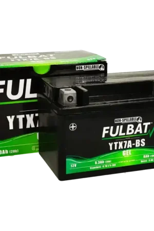 Nieuw Accu Fulbat YTX7A-BS Gel 12V 6Ah onderhoudsvrij (o.a SYM, Peugeot, AGM 4 takt)