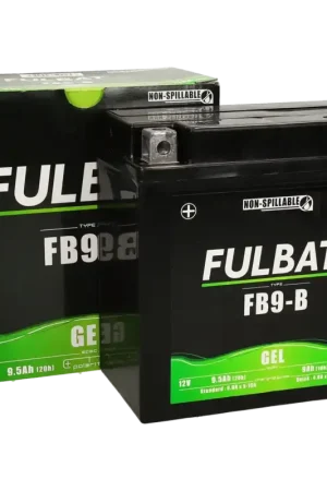 Accu Fulbat YB9-B Gel 12V 9Ah onderhoudsvrij Gecertificeerd