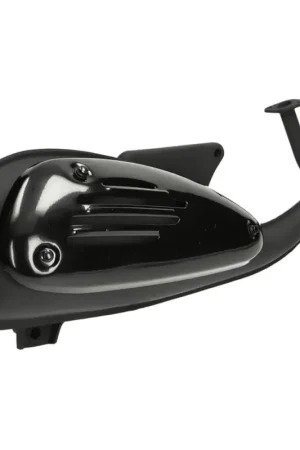 Mezoly uitlaat zwart voor AGM VX50, BTC Riva 50cc 4 Takt (euro 4) Speciale Aanbieding