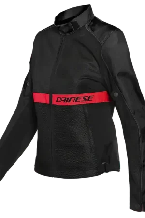 Beperkt Aanbod Dainese Ribelle Air Tex Jas Dames Zwart Lava Rood