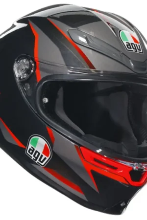Agv K6 S E2206 Mplk Slashcut Zwart Grijs Rood 014 Integraalhelm Betaalbaar