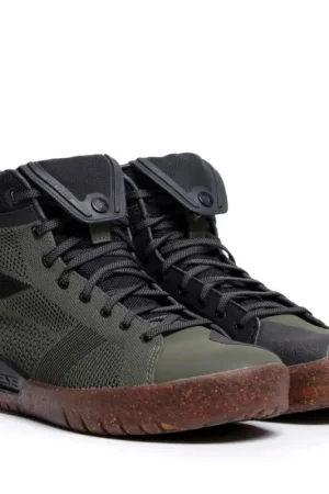 Beste Prijs Dainese Metractive Air Olijfgroen Zwart Natuurrubber Motorschoenen