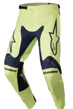 Alpinestars Racer Hoen Night Navy Fluorite Green Broek Laatste Versie