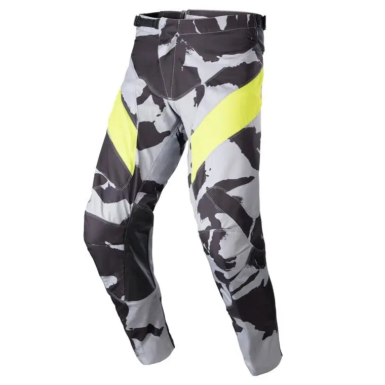 Gecertificeerd Alpinestars Racer Tactical Cast Grijs Camo Geel Fluo MX Broek