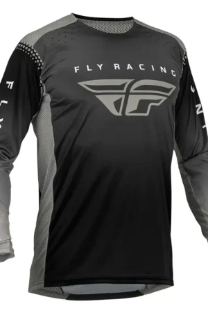 Fly Racing MX Jersey Lite Zwart Antraciet Grijs Premium