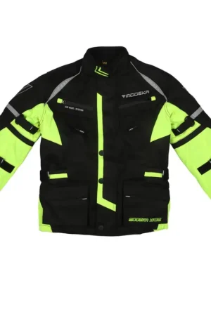 Modeka Tourex II Jas Kids Zwart Geel Populair