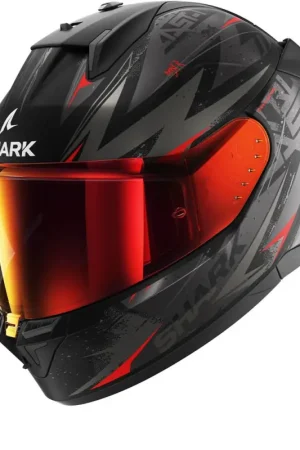 Weekendaanbieding Shark D-SKWAL 3 Blast-R Mat Zwart Antraciet Rood KAR Integraalhelm
