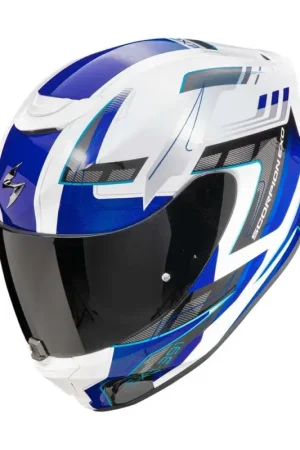 Scorpion EXO-391 Captor Wit Blauw Integraalhelm Gereduceerde Prijs