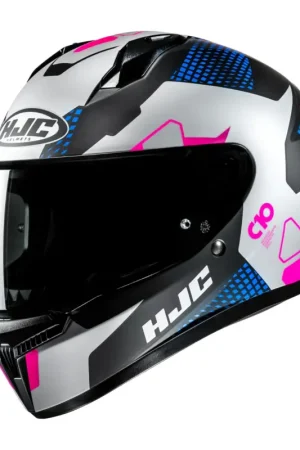 Veilige Betaling HJC C10 Aspa Zwart Roze Blauw Zilver Integraalhelm