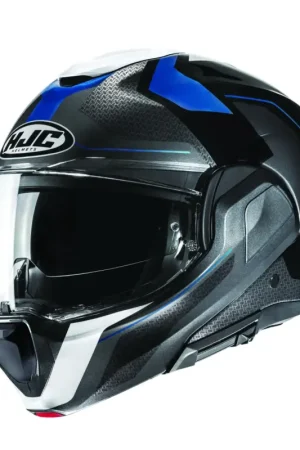 Aanbieding HJC F100 Bios Zwart Blauw Systeemhelm